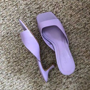 Mango strap heel leather sandal shoes